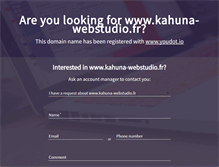 Tablet Screenshot of kahuna-webstudio.fr